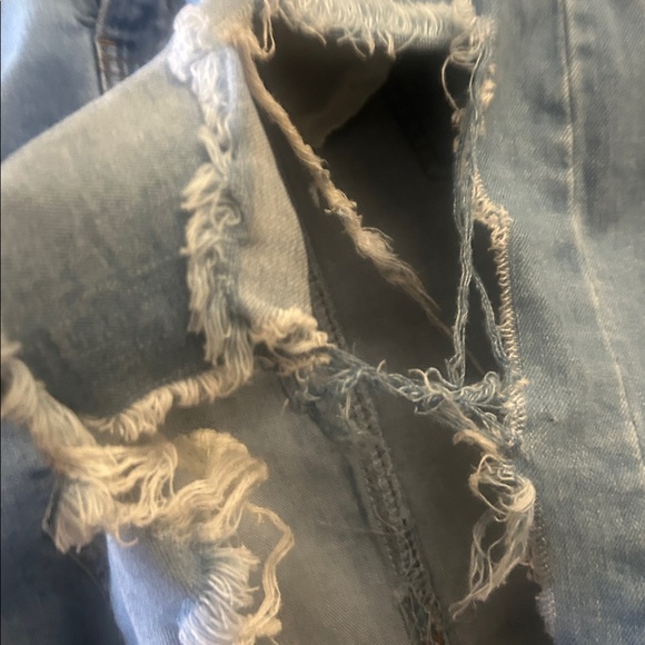 Fashion Nova Distressed Denim Dress - Picture 16 of 16